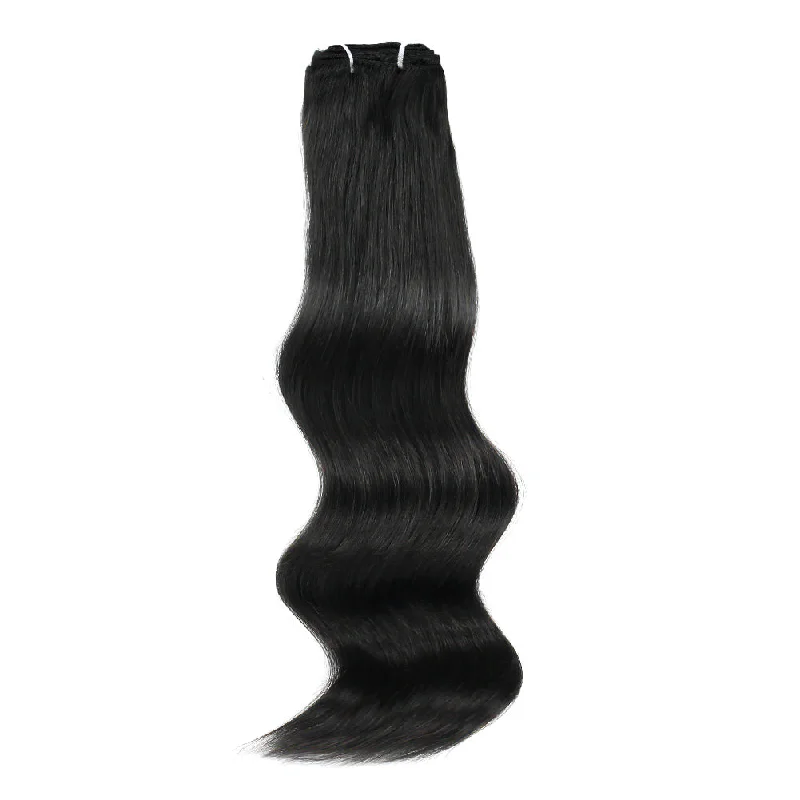 105G Jet Black 1# Clip in Hair Extensions