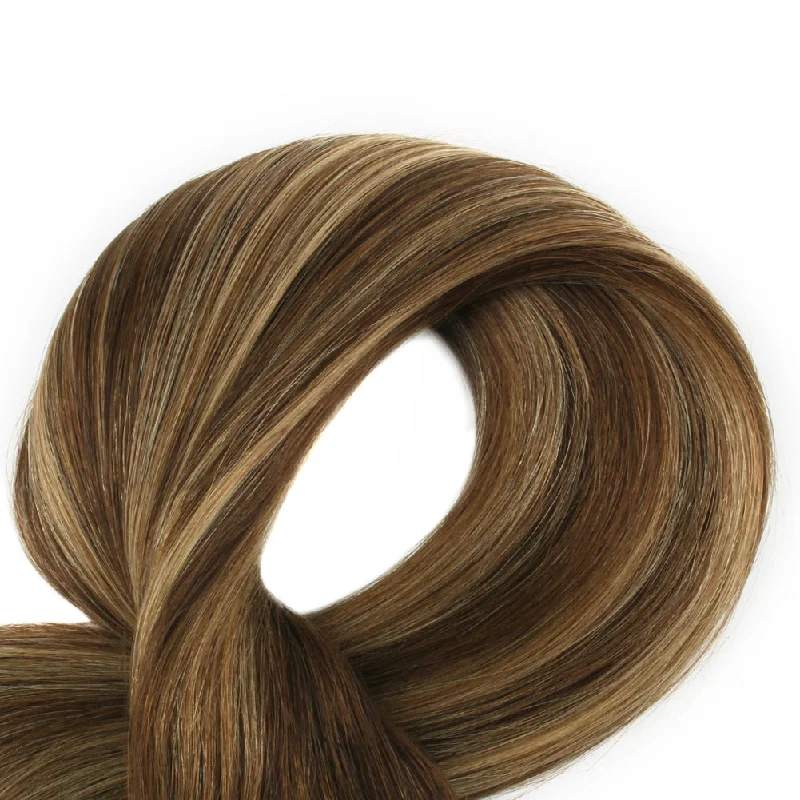 105G Rooted Highlights RP4-4/27# Clip in Hair Extensions