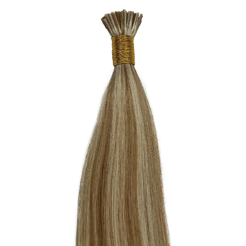 10A I-Tip Silky Straight Human Hair Extension P#8/613