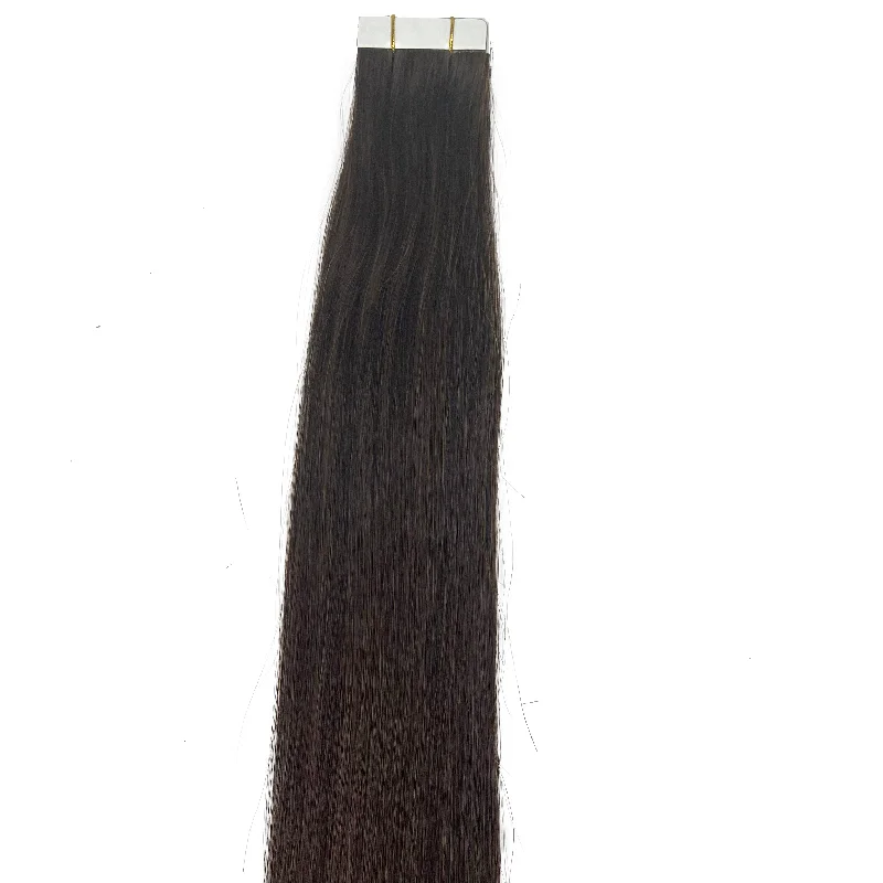 10A/8A Straight Tape-In Human Hair Extension Color #2