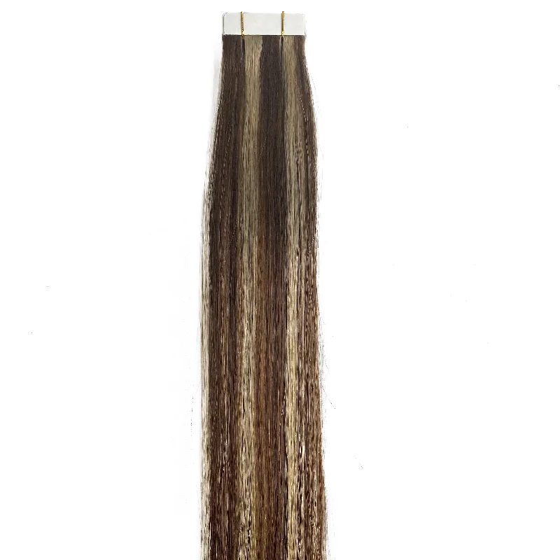 10A Straight Tape-In Human Hair Extension Color #4/18