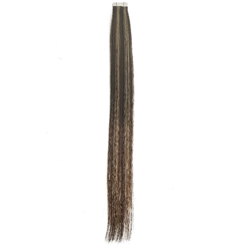 10A Straight Tape-In Human Hair Extension Color #4/18