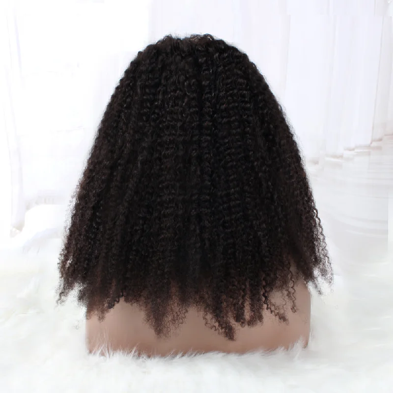 13x4 Lace Front Wigs Afro Coily Wigs Natural Hairline 4C Wigs Human Hair for Woman 150% Density