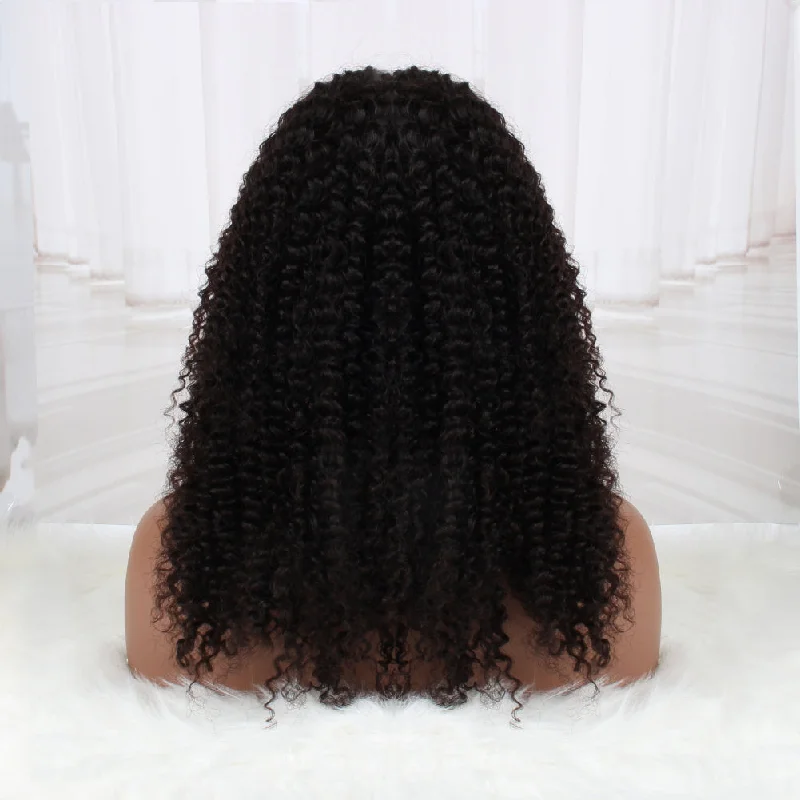 13x4 Lace Front Wigs Kinky Curly Wigs Natural Hairline 150% Density