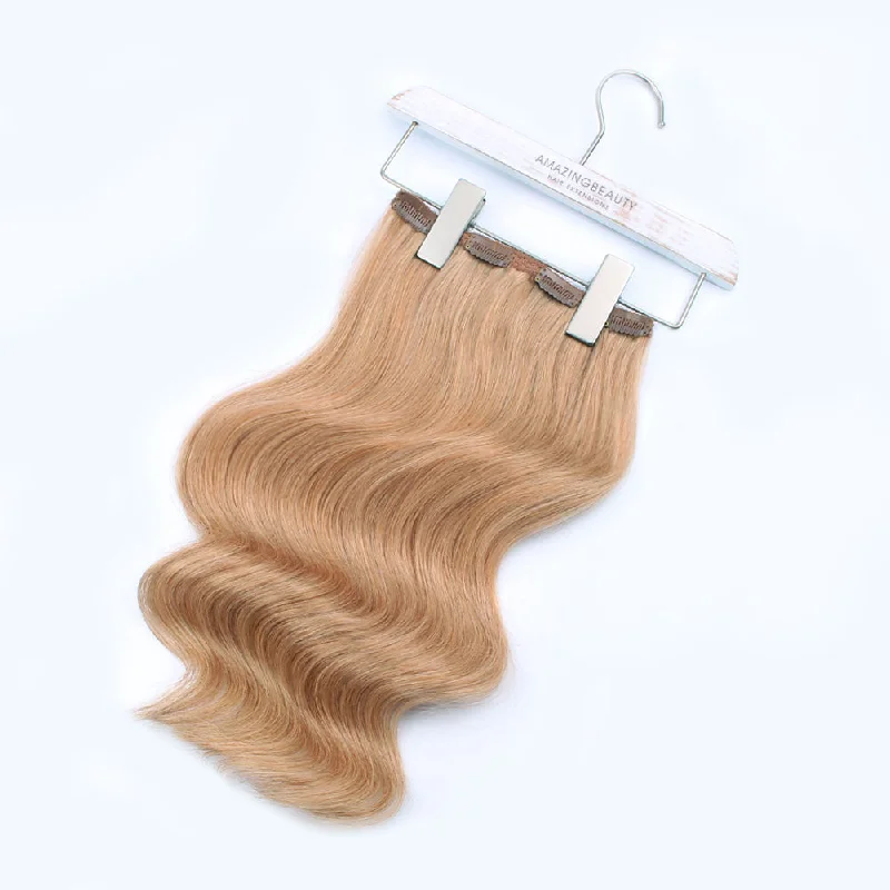 140g Golden Brown 12# Clip In Hair Extensions 20""