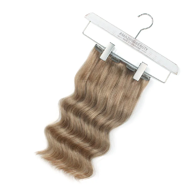 160g Ash Brown 8# Clip In Hair Extensions 20""