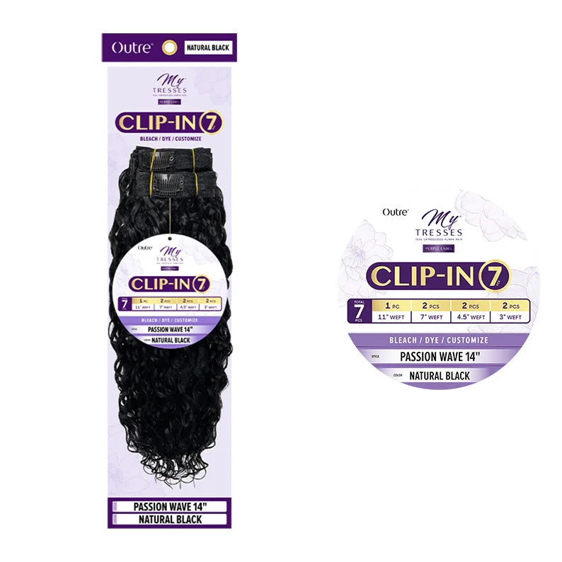 OUTRE MYTRESSES Purple Label 7pc Clip-ins PASSION WAVE