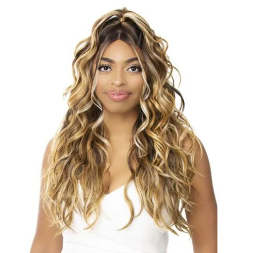 Glam Up Loose Wave 27"" Illuze 360 HD Synthetic Lace Front Wig by Nutique