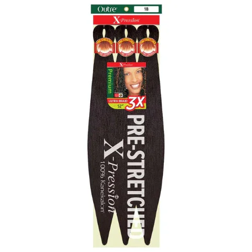 Multi Pack Deals! 42"" X-Pression Ultra Braid Pre-Stretched 3X Braiding Hair By Outre