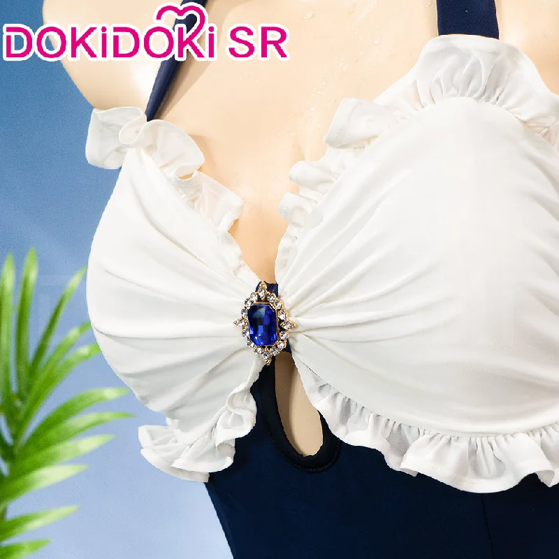 【Size S-3XL】DokiDoki-SR Game Genshin Impact Cosplay Navia Costume Swimsuit Doujin Fontaine