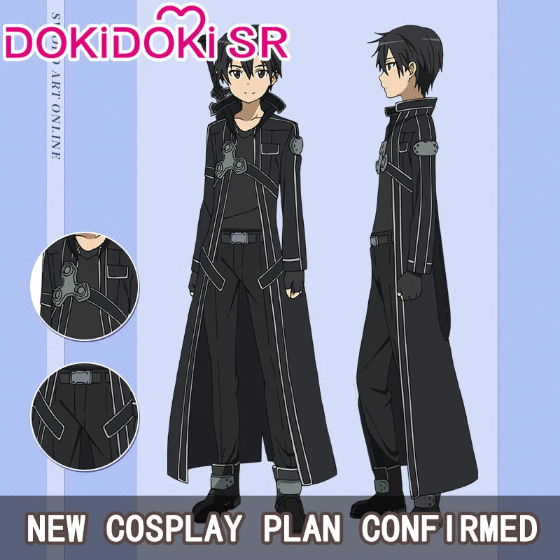 $5 Deposit =10% OFF Coupon DokiDoki-SR Anime Sword Art Online Cosplay Kirigaya Kazuto Costume SAO