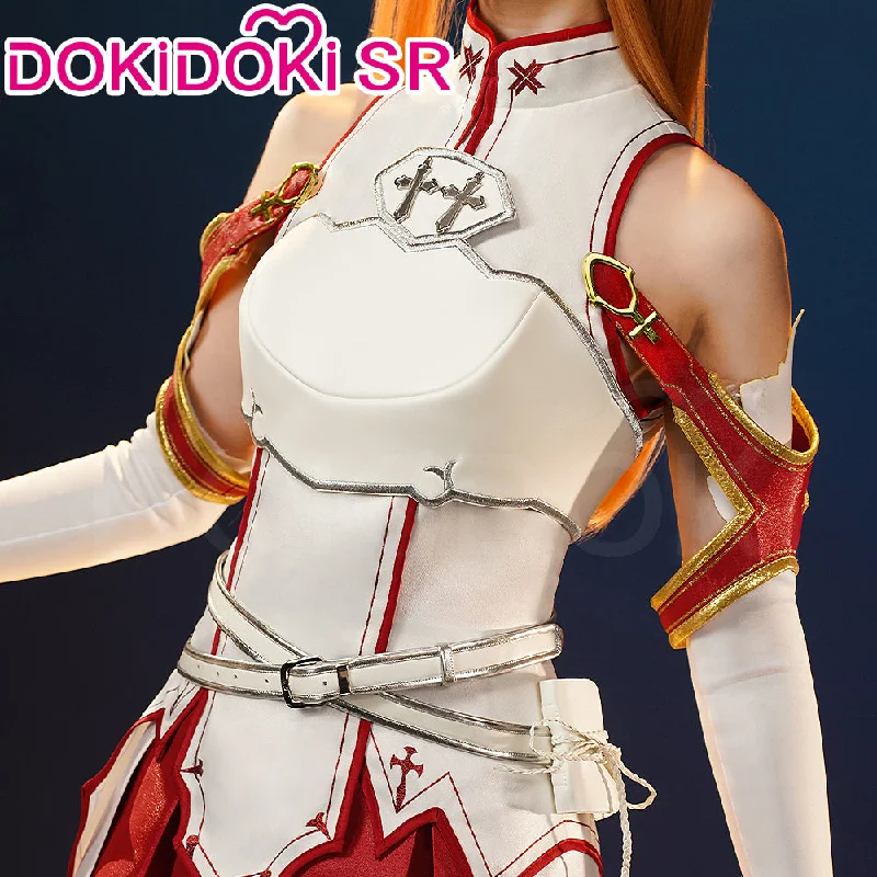 DokiDoki-SR Anime Sword Art Online Cosplay Yuuki Asuna Costume SAO