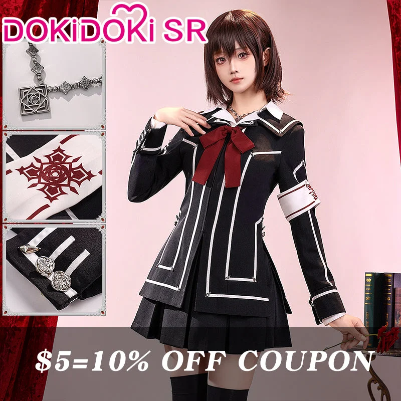 $5 Deposit =10% OFF Coupon DokiDoki-SR Anime Vampire Knight Cosplay Yuki Cross Costume Uniform