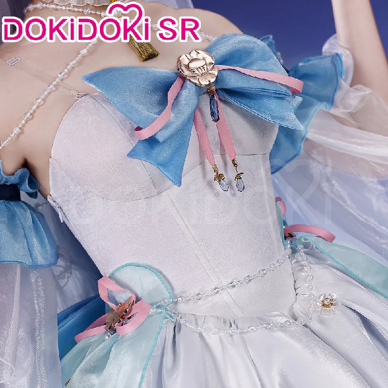 DokiDoki-SR Game Genshin Impact Cosplay Kamisato Ayaka Costume Confession Melody Doujin Dress