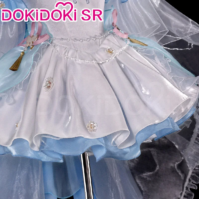 DokiDoki-SR Game Genshin Impact Cosplay Kamisato Ayaka Costume Confession Melody Doujin Dress