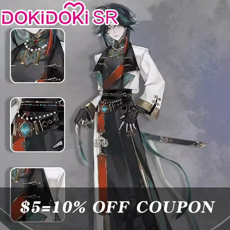 $5 Deposit =10% OFF Coupon DokiDoki-SR Game Genshin Impact Cosplay Xiao Costume Shadow Doujin