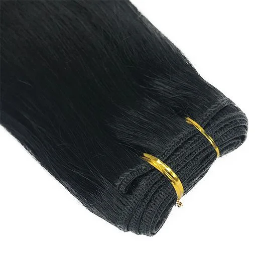 5A Yaki Straight Human Hair Extension Color #1