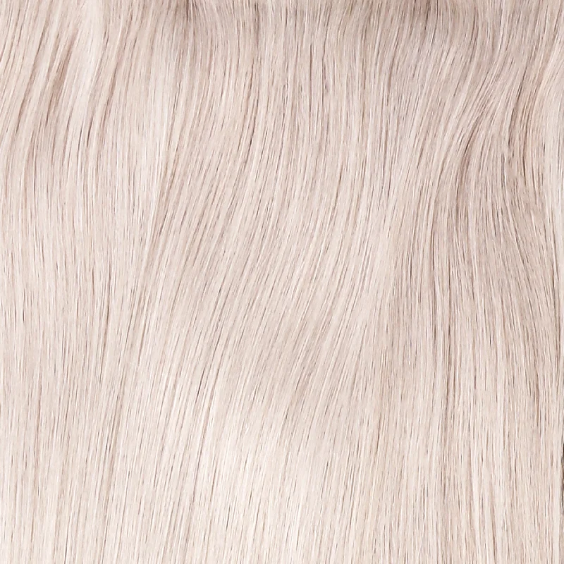 #62 Icy Blonde Ultra Narrow Clip In Hair Extensions