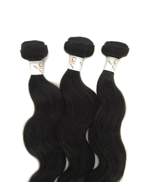 6A Indian 3 Bundle Set Body Wave Virgin Human Hair Extension 300g