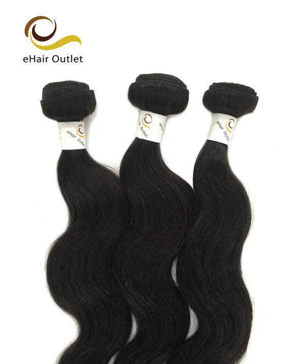 6A Indian 3 Bundle Set Body Wave Virgin Human Hair Extension 300g