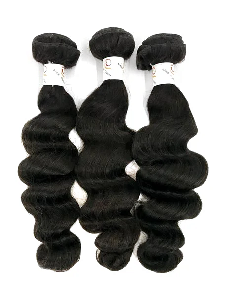 8A Malaysian 3 Bundle Set Loose Wave Virgin Human Hair Extension