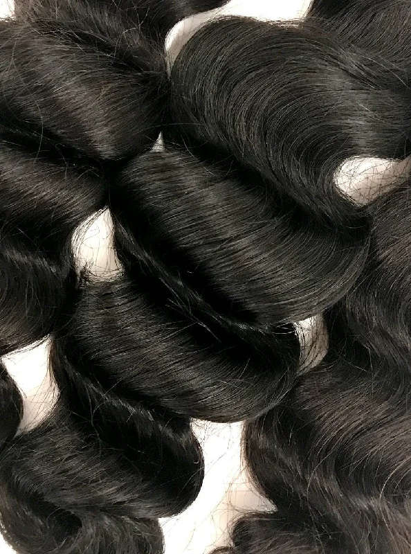 8A Malaysian 3 Bundle Set Loose Wave Virgin Human Hair Extension