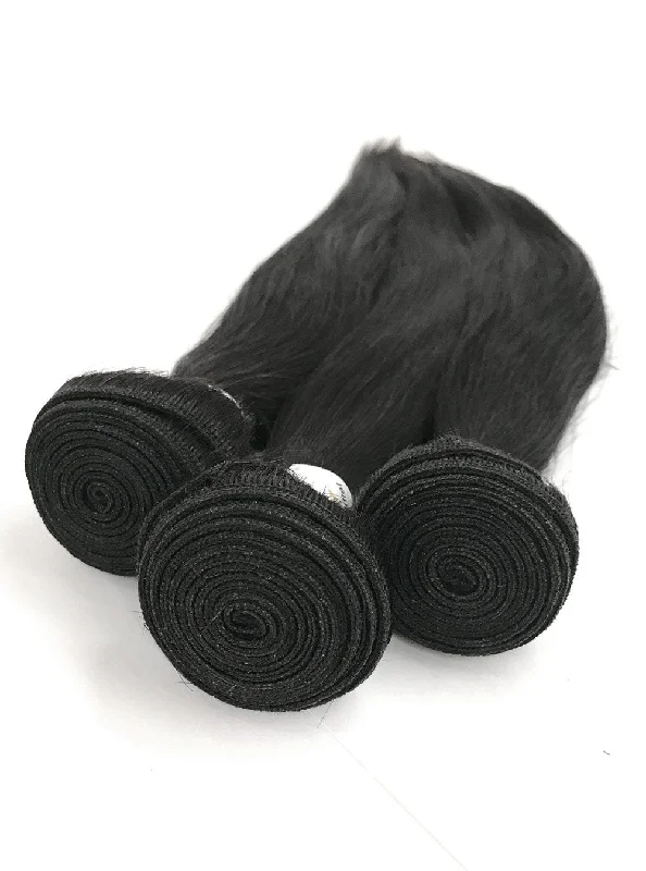 8A Malaysian 3 Bundle Set Straight Virgin Human Hair Extension