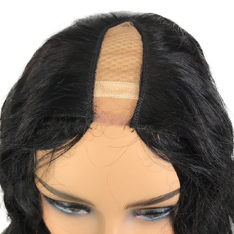 8A Malaysian Body Wave U Part Human Hair Wig