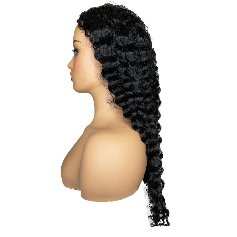 8A Malaysian Deep Wave U Part Human Hair Wig