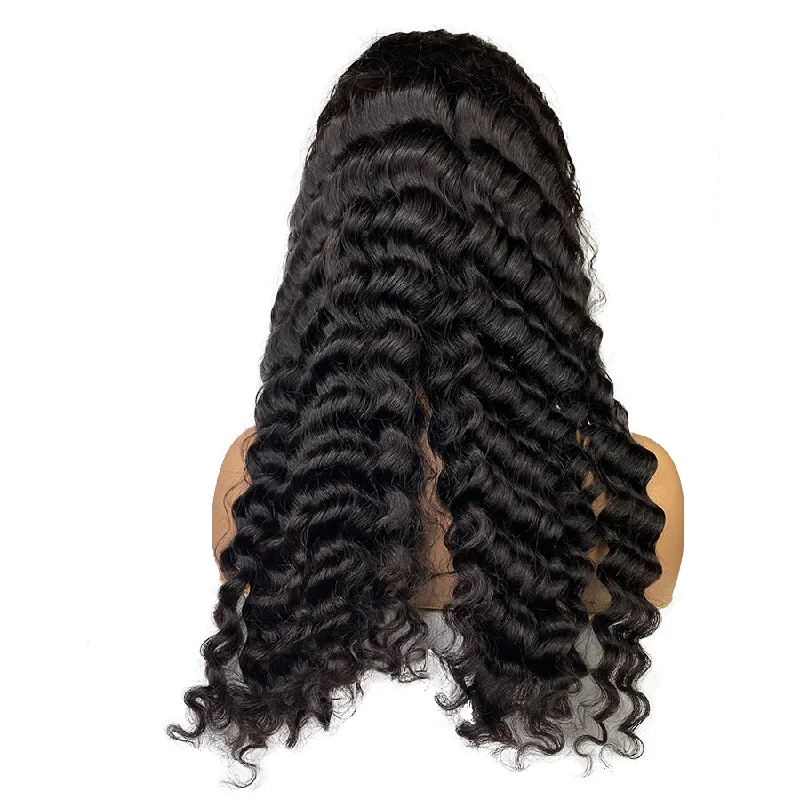 8A Malaysian Deep Wave V Part Human Hair Wig