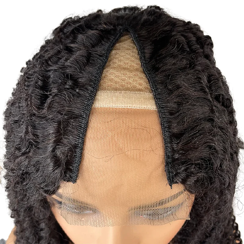 8A Malaysian Deep Wave V Part Human Hair Wig