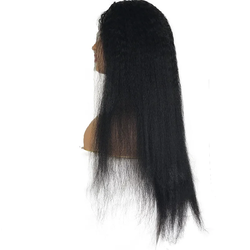 8A Malaysian Kinky Straight U Part Human Hair Wig