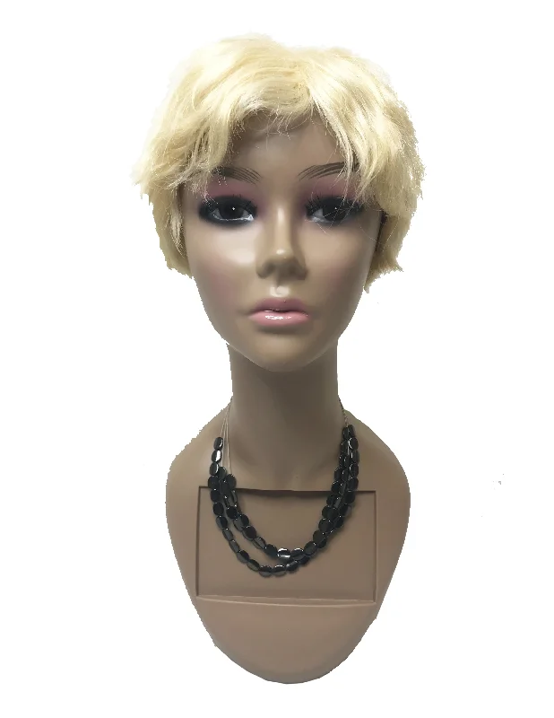 8A MALAYSIAN REMY HUMAN HAIR 613 SHORT WIG