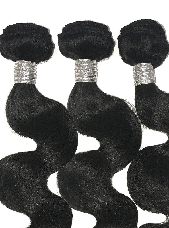 10A 3 Bundle Set Body Wave Raw Virgin Human Hair Extension