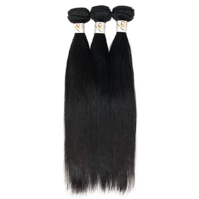 10A 3 Bundle Set Straight Raw Virgin Human Hair Extension