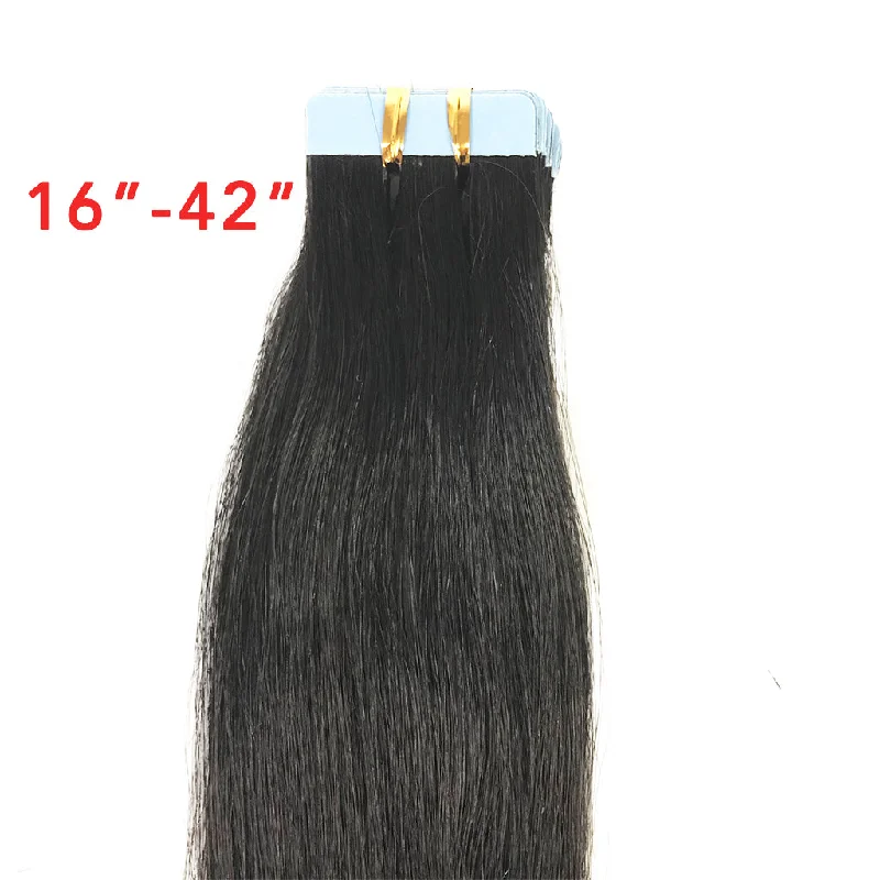 10A/8AStraight Tape-In Human Hair Extension Natural