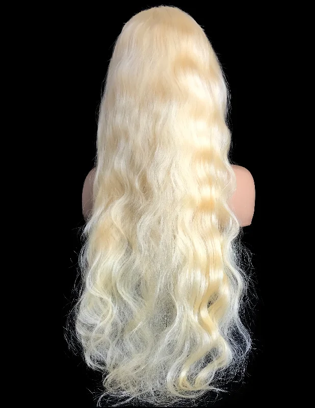 9A Grade Wavy Full Lace Human Hair Wig  #613