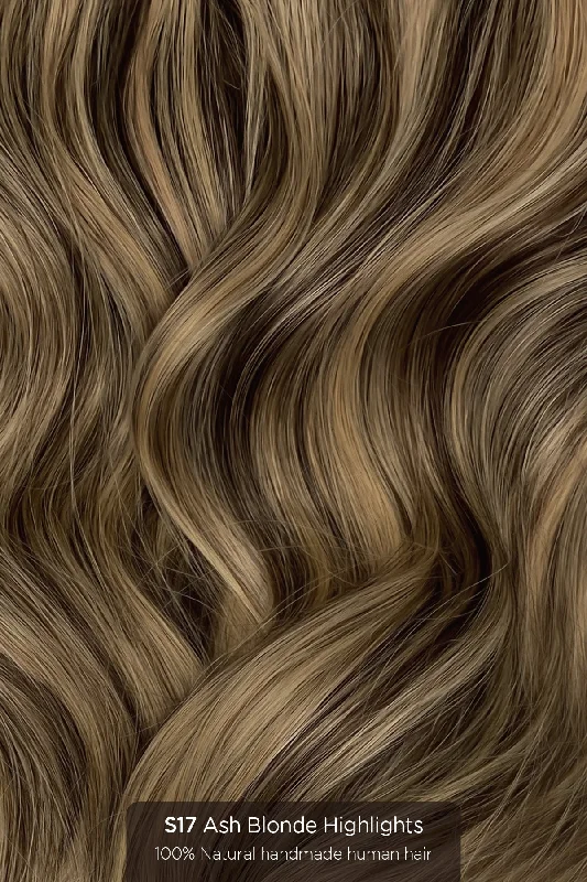 S17: H. Ash Blonde Highlights / Angela 14"" + Ali 6pc