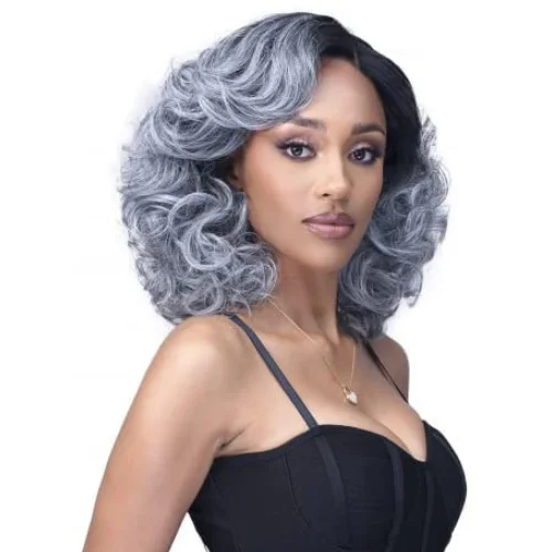 Angelica MLF736 Synthetic 4"" Deep HD Synthetic Lace Front Wig by Bobbi Boss