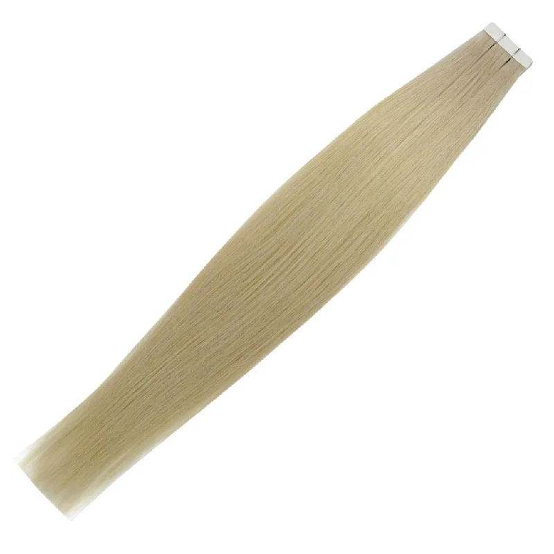 #60/613 Ash Blonde/Blonde Straight Tape-In Hair Extensions Double Drawn