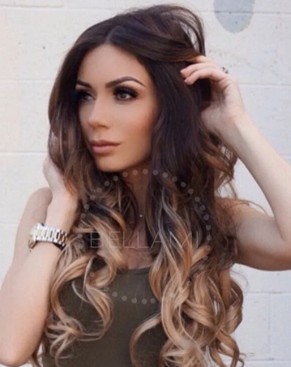 Balayage 220g 22"" Hair Extensions #1C Mochachino Brown/ #18 Dirty Blonde