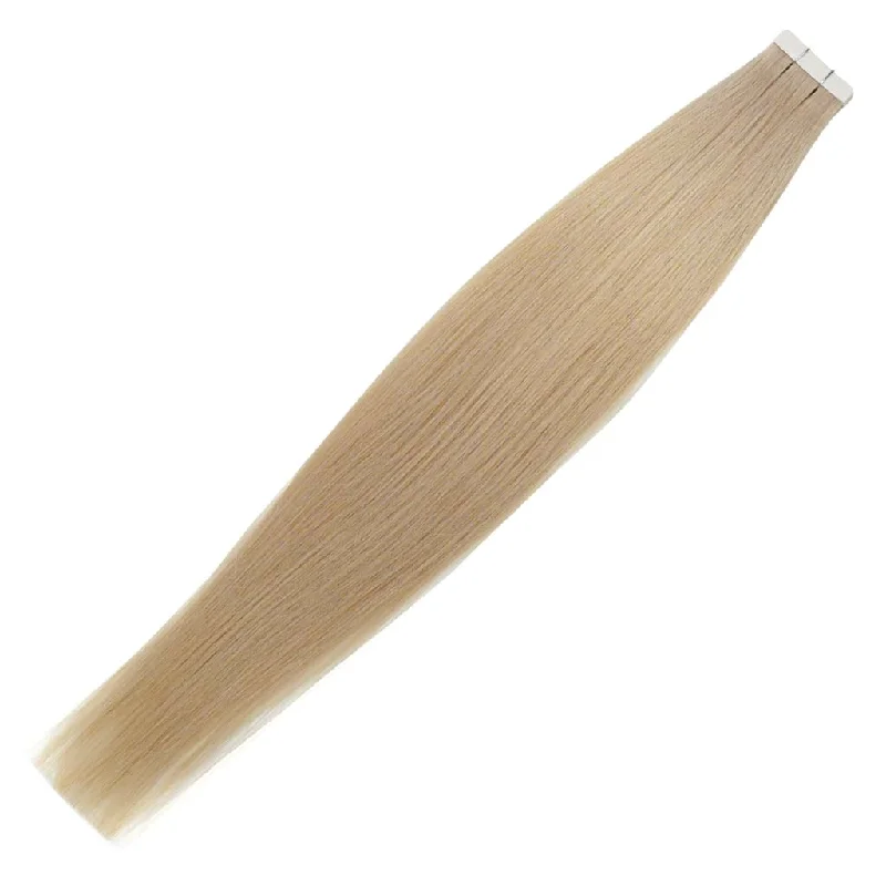 Final Sale #24 Beige Blonde Straight Tape-In Hair Extensions Double Drawn