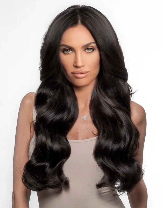 BELLAMI BELL AIR 20"" 230g #1B OFF BLACK Hair Extensions