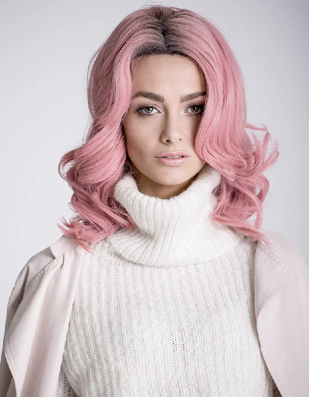 BELLAMI Pink Synthetic Wig Felicia 18"" Body Wave