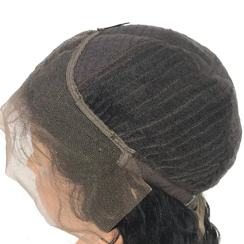 Remy Loose Wave 13""X 4""Lace Frontal Bob Wig  Natural