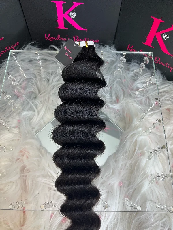 Brazilian Loose Deep Wave Raw Tape-In Extensions