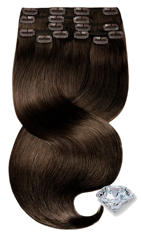 CLIP-IN HAIR EXTENSIONS Chocolate Roast Brown