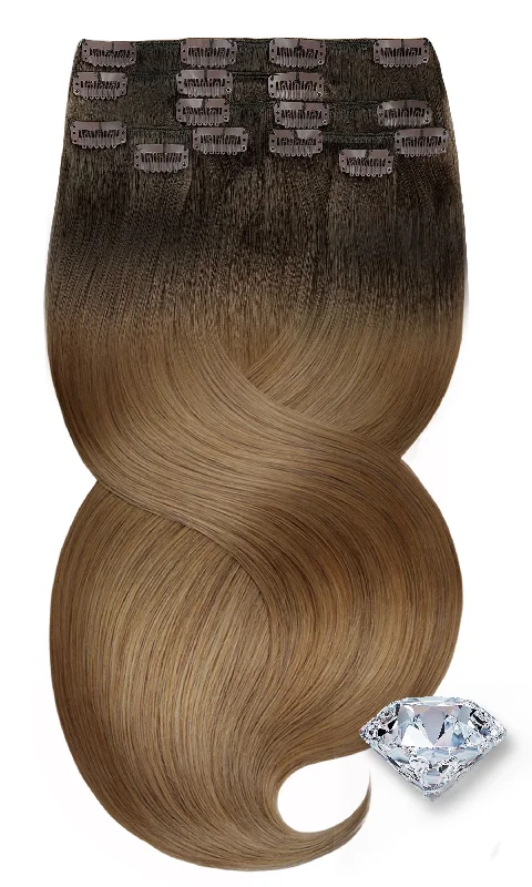 Clip-in Hair Extensions Rich Chocolate