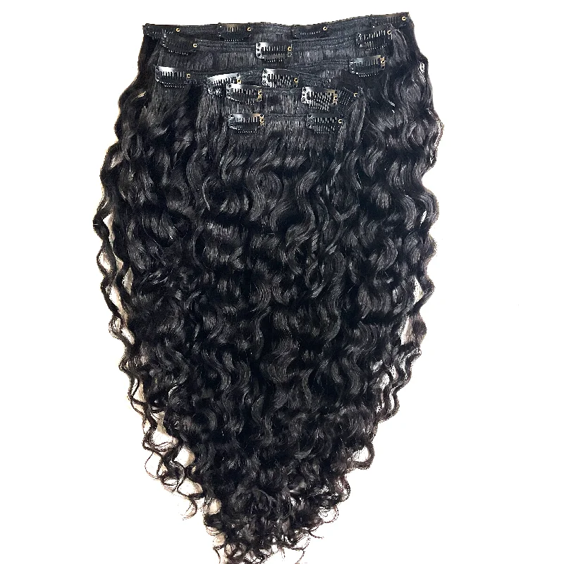 Raw Cambodian Curly Wave Clip-Ins