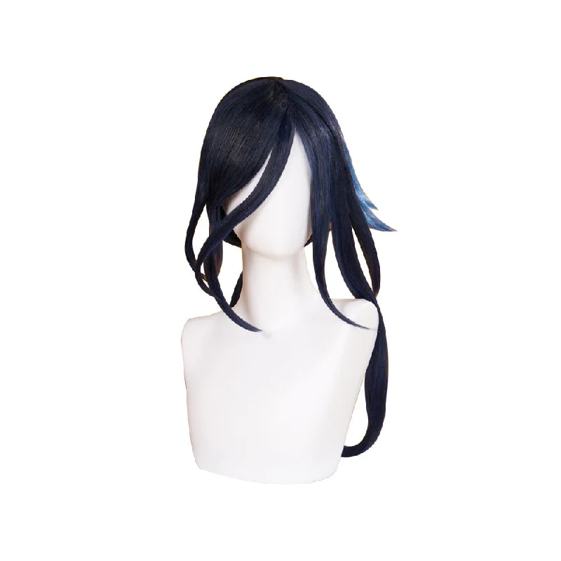 【US LOCAL SHIPPING 】DokiDoki Game Genshin Impact Cosplay Clorinde Wig Long Blue Pony Tail Fontaine